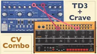 Behringer Crave + TD-3 combination using CV tutorial. Patch Ideas