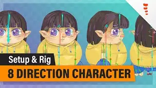 8 Direction Character – Setup & Rig | Spine 2D Tutorial