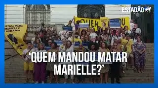 Protesto no Rio pergunta: quem mandou matar Marielle?