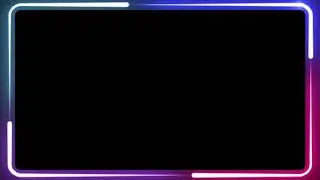 COLORFUL NEON LIGHT | LOOP VIDEO | GLOW | FRAME | BORDER | TEMPLATE