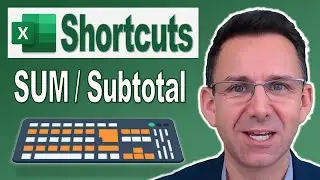 Best Excel Shortcut Keys: AutoSum and SUM Filtered Rows Only