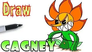 How to Draw Cagney Carnation Final Phase | Cuphead