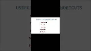 PC Shortcuts #shorts #my_first_shorts #trending