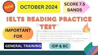 ielts general reading practice test 2024 with answers | october 2024