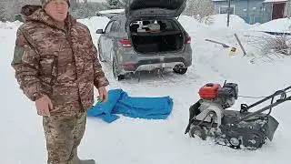 Буксировщик мини на 380 гусеннице.  Где едет ?