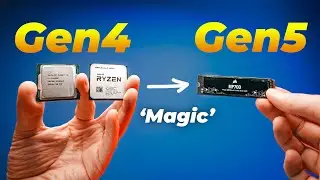 PCIe Gen 5 HACK - Get Gen 5 m.2 speed on Gen 4 CPU?!?! MAGIC!