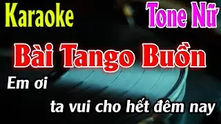 Bài Tango Buồn Karaoke Tone Nữ ( Dm ) Karaoke Lâm Organ - Beat Mới