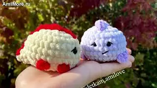 Амигуруми: схема Крошки Дино с ладошку | Игрушки вязаные крючком - Free crochet patterns.