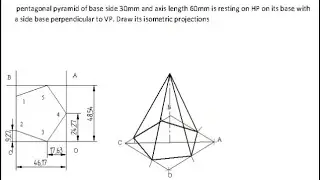 Isometric projection Problem No 10  Isometric projection Computer Aided engineering drawing BCEDK103