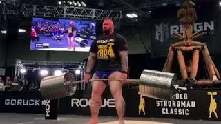 Hafthor Bjornsson - 1026lbs / 465kg deadlift on Arnold Classic Strongman 2020