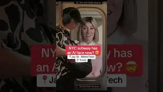 🤯 NYC subway has an AI face now?