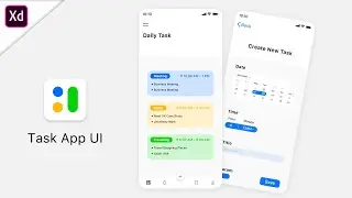 Task App UI | SpeedDesign | Adobe XD |