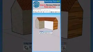 🔷SketchUp Short - 17, How to Remove Material