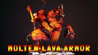 How to paint Molten Lava Metal Armor - Slaves to Darkness Varanguard 