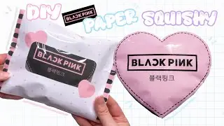 DIY Paper Squishy with Bag | BLACKPINK Logo [FREE TEMPLATE]