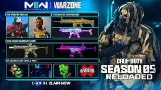 ALL FREE SEASON 5 RELOADED REWARDS in MW2! (FREE Operators, Animated Camos, Blueprints & MORE!)