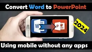 convert Word document to PowerPoint presentation in mobile