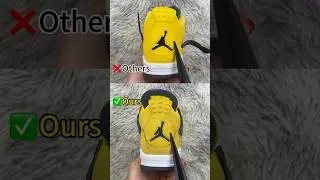 Real Vs Fake Lightning Jordan 4 #shorts #sneakerhead #viral