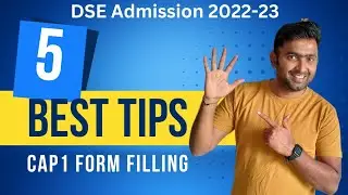 DSE Admission 2022-23 | Cap 1 avoid Mistakes | Toshib Shaikh