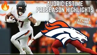 Audric Estime FULL Preseason Highlights 👀🔥|| NFL Preseason 2024 ||