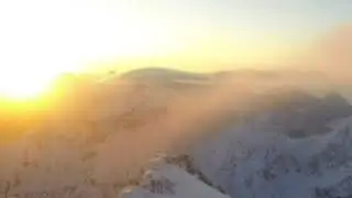 Föhnwolken bei Sonnenaufgang