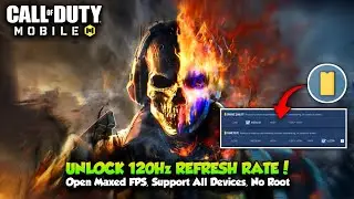 UNLOCK & OVERLOCK 120Hz Refresh Rate in COD Mobile | SmartHerzt GFX Tools CODM