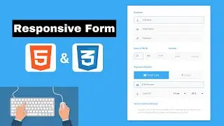 Responsive Form Design in HTML and CSS only | With free source code  | HTML Form | Creative JS Coder