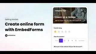 Getting started with EmbedForms