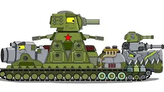 Как нарисовать Танк ГИБРИД КВ-44, КВ-54, КАРЛ | Из Мультики про танки