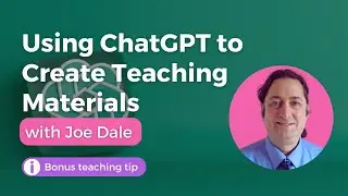 Using ChatGPT to Create Teaching Materials