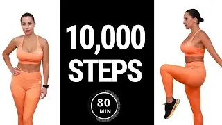 10,000 Steps Indoor Walking Exercises | Burn up to 1000 cal *