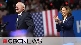 Kamala Harris speaks at rally with Tim Walz