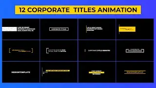 Corporate Titles Animation After Effects Template