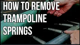 Trampoline Springs HACK - How to Remove WITHOUT a Tool or a Spare Spring. Great LIFE HACK #lifehacks