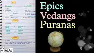 The Vedic Literature--The Epics, Vedangs, Puranas || Lec.18 || handwritten notes || An Aspirant !