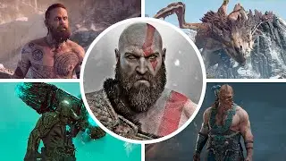 God of War All Bosses No Damage With Cutscenes + Ending