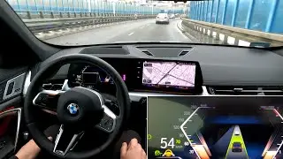 BMW X1 iX1: Driving Assistant Professional Level 2. Autonomous driving Traffic Jam & Highway Assist