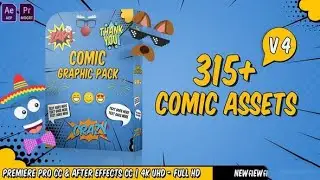 Free Comic Graphic Pack / Premiere Pro - After Effects