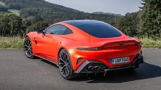 2025 Aston Martin Vantage V8 engine and exhaust sound. Sport and Track mode