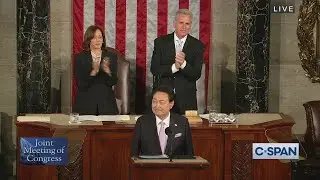 South Korean President Yoon Suk Yeol Addresses Joint Meeting of Congress