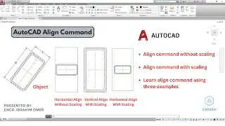 AutoCAD Align Command | Align command Without Scaling | Align Command With Scaling | CADable