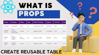 Reusable Table Component in ReactJs | what is props in ReactJs | ReactJs Tutorials | #6