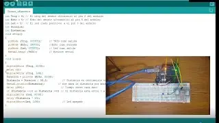 Circuito Sensor Ultrasónico (HC-SR04)  con Arduino