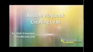 Ansible Playbook for Configuring LVM