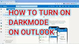 HOW TO TURN ON DARKMODE ON OUTLOOK