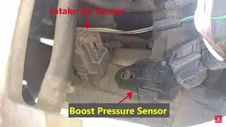Boost pressure sensor and air intake sensor information for Volvo turbo white block engine cars.