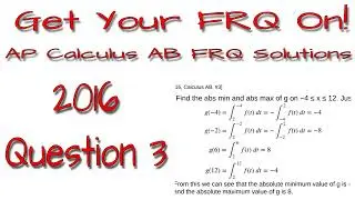 AP Calculus AB - 2016: #3