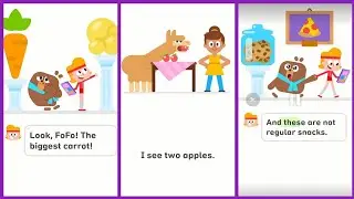 Learn to read Duolingo ABC - Chapter 2 (Three Apples)