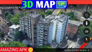 किसी भी जगह को 3D में देखो😲! 3d map apk! 3d location kaise dekhe! how to see 3d location 2021!