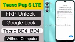 Tecno Pop 5 LTE Frp Bypass Android 11 Without Computer | Tecno BD4/BD4i Google Account Remove - New